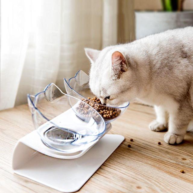 Pluizenleven™ Ergonomische Voerbak voor Katten
