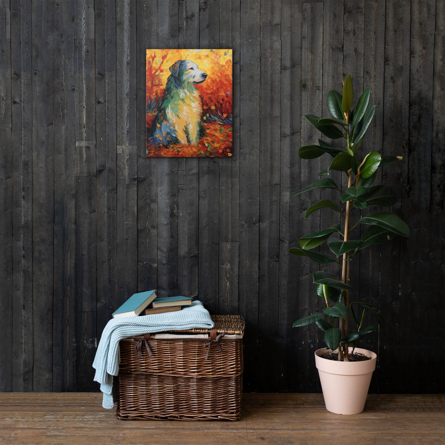 Honden Portret Levendig - Van Gogh Stijl