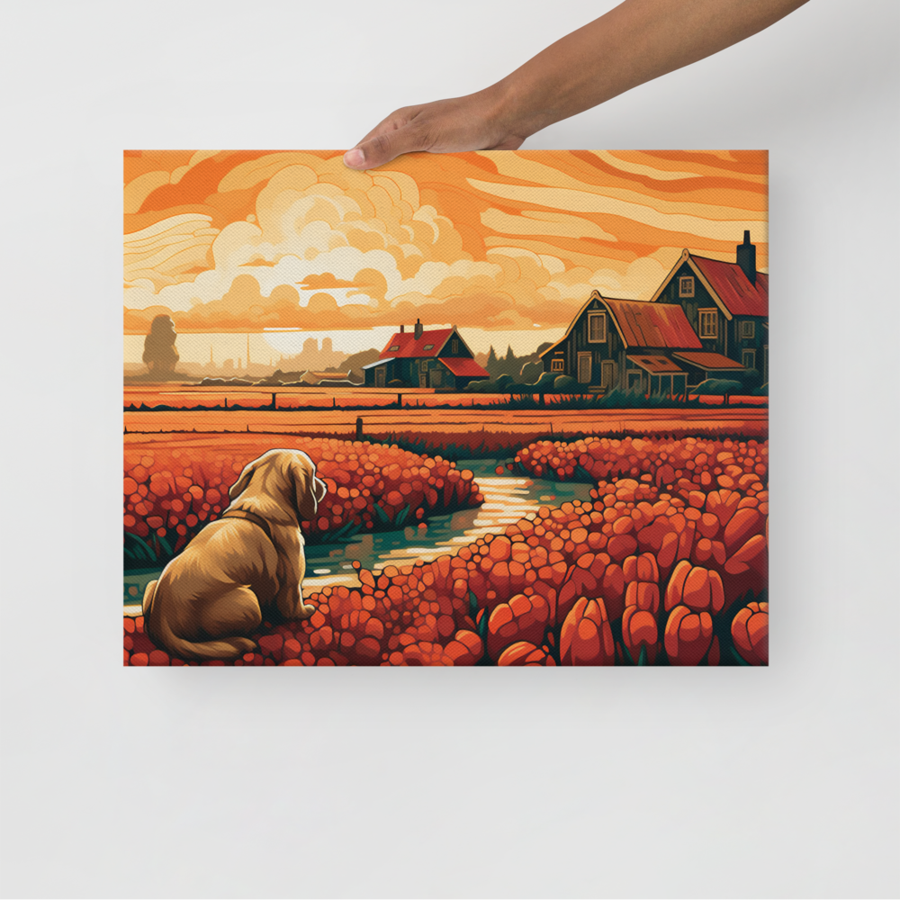 Golden Retriever in Oranje Lentebries - Nostalgie Collectie