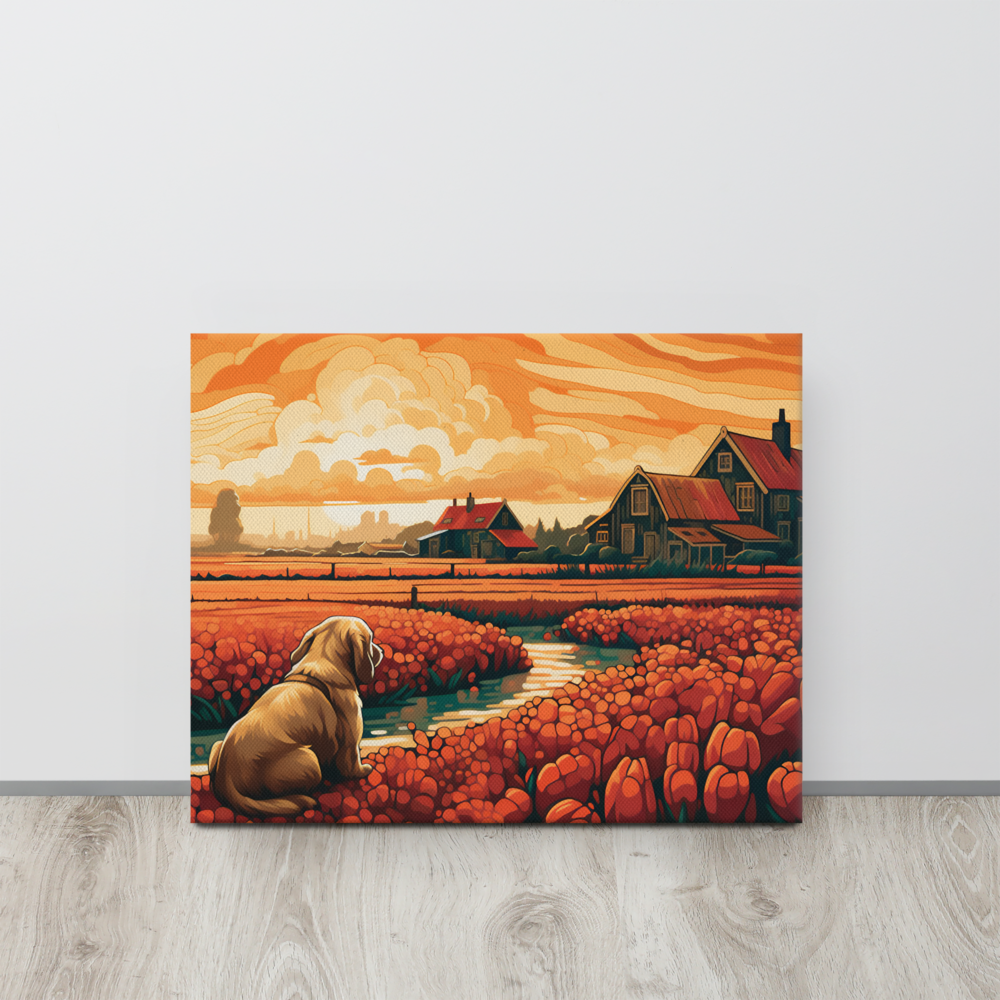 Golden Retriever in Oranje Lentebries - Nostalgie Collectie