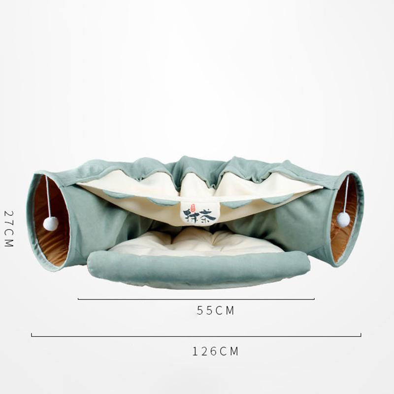 ComfortBuddy Kattenbed Tent met Tunnel