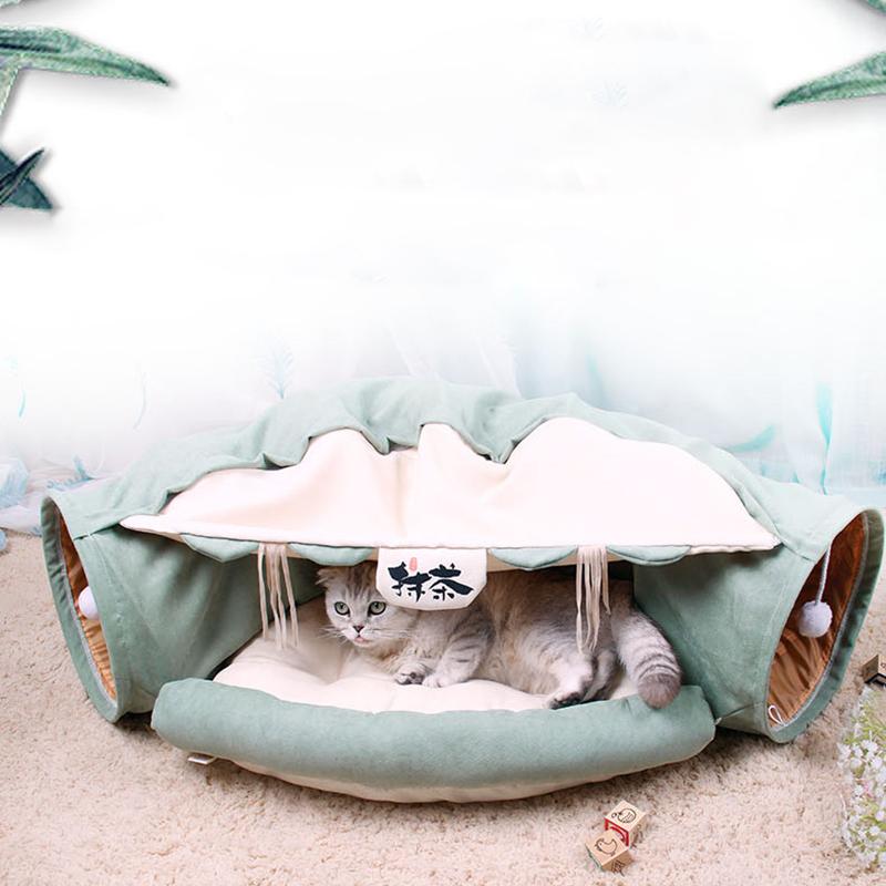 ComfortBuddy Kattenbed Tent met Tunnel