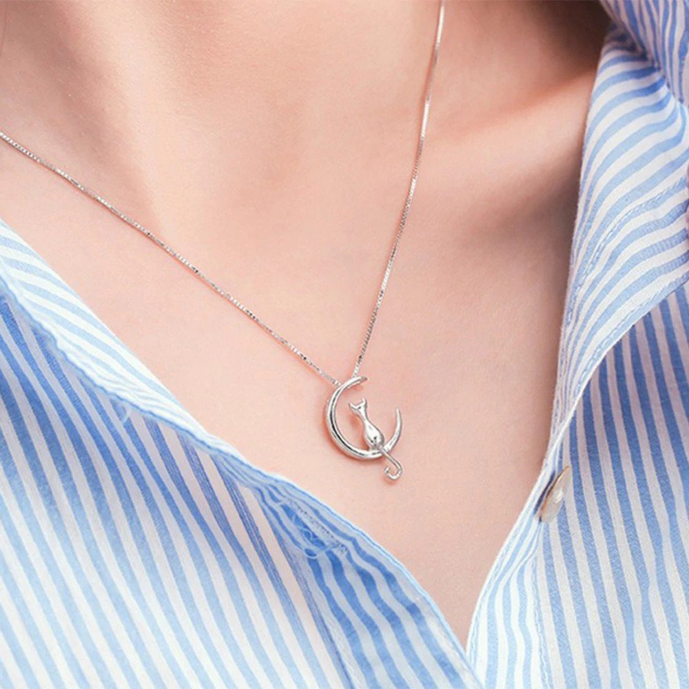 Pluizenleven Katten Maan Ketting