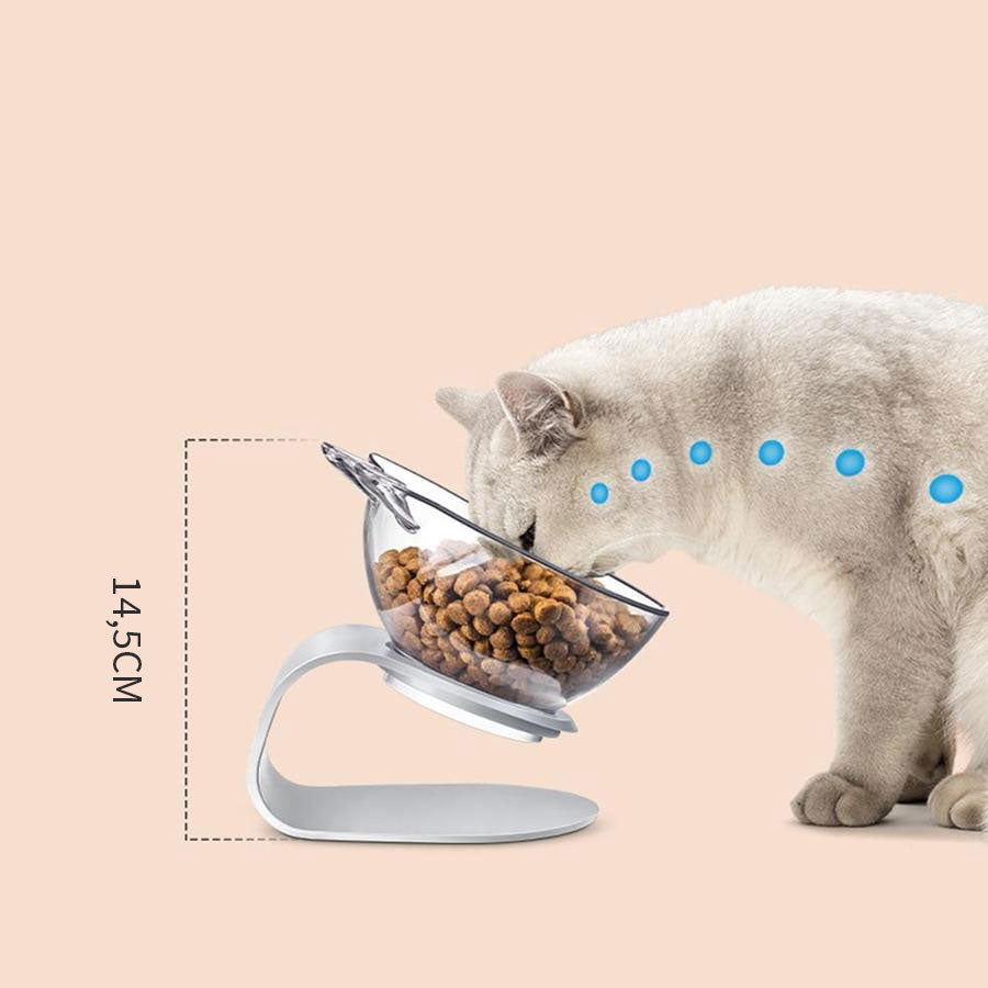 Pluizenleven™ Ergonomische Voerbak voor Katten