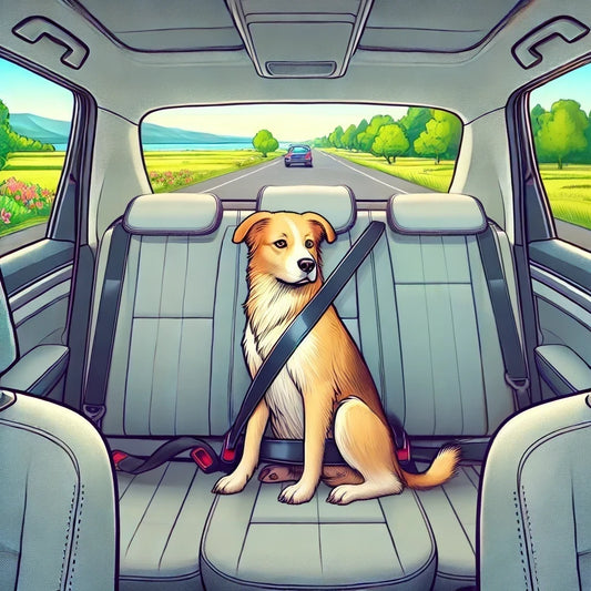 Moeten honden een gordel om in de auto?