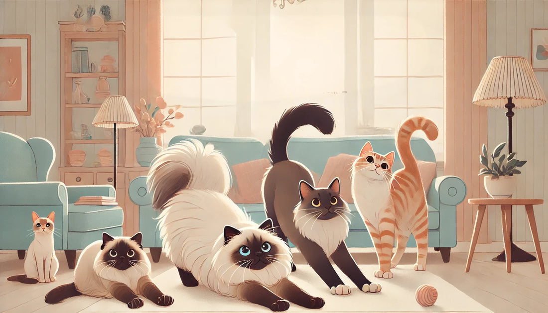 Waarom strekken katten zich zo vaak uit?