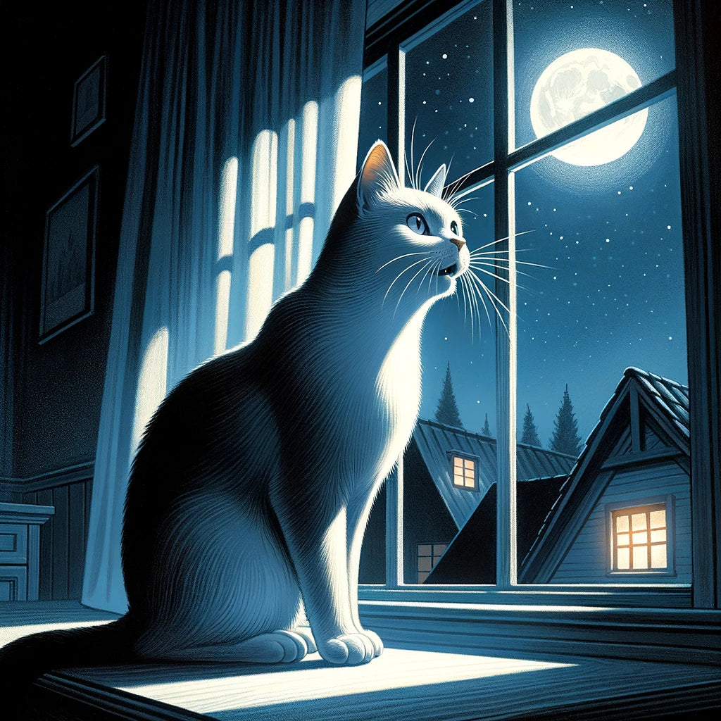 Waarom miauwen katten 's nachts?