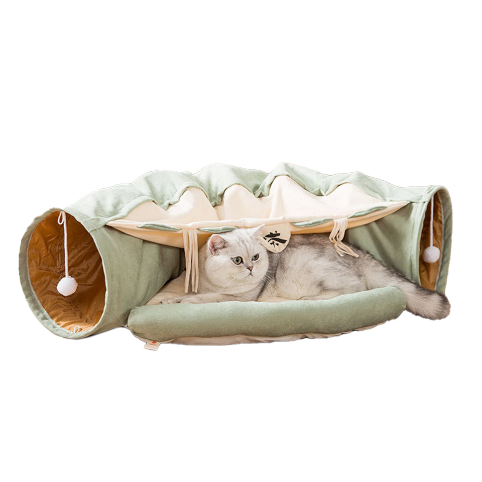 ComfortBuddy Kattenbed Tent met Tunnel