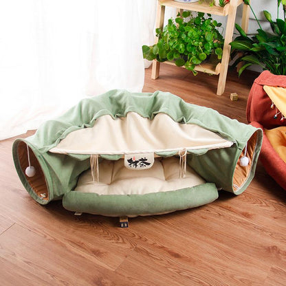 ComfortBuddy Kattenbed Tent met Tunnel