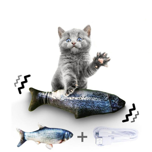Spartelende Vis Kattenspeeltje (USB oplaadbaar)